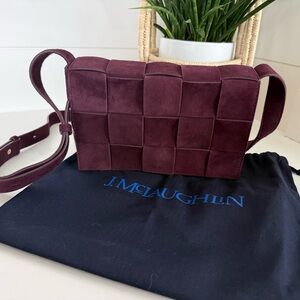 J. McLaughlin Deep Burgundy Crossbody Bag